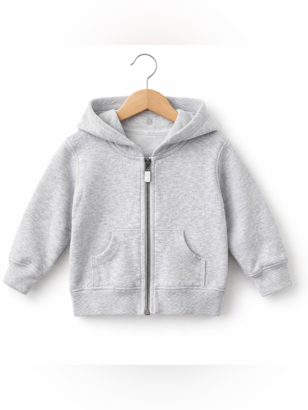 5/$15 Carter's Gray Zip-Up Hoodie Size 3 Months